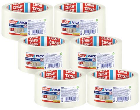 tesa  58640-00500-00 Packtejp  Transparent (L x B) 66 m x 50 mm 6 st