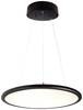 Deko Light 342089 LED Panel transparent rund Pendellampa EEK: E (A - G) LED LED fast installerad 53.30 W Jetsvart (RAL 9005)