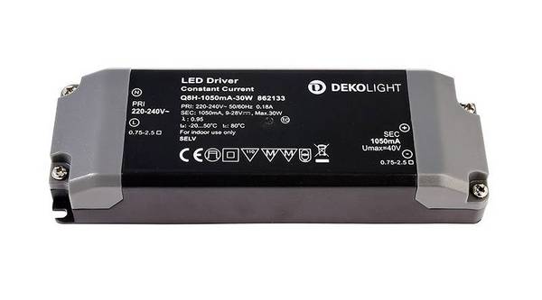 Deko Light BASIC, CC LED driver  Konstantström 30 W 1.05 A 9 - 28 V/DC  1 st