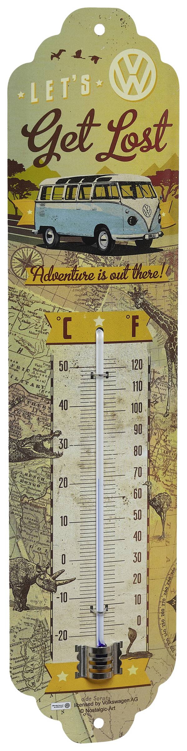 TFA Dostmann NOSTALGIC ART VW Bulli Termometer Gul 12.2060.11