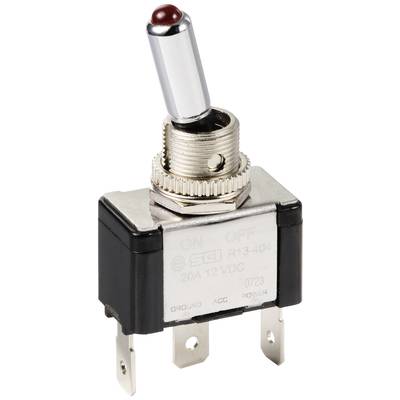 TRU COMPONENTS TC-11193840 Vippströmställare 12 V/DC 20 A 1x Av/På låsande 1 st