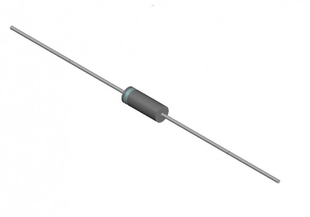Diotec Si-högspännings-likriktardiod 2CL71 D3x8 8000 V 1 A