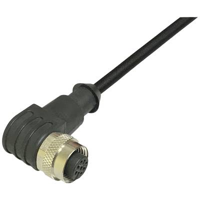 BKL Electronic 2702010 Sensor/ställdon-anslutningskabel M12 Koppling vinklad 5 m Antal poler (RJ): 3 1 st