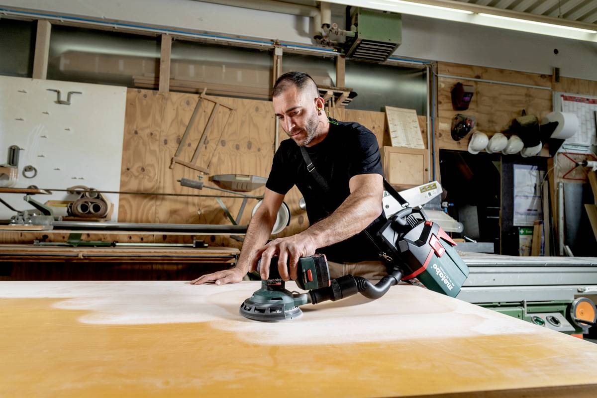 Metabo 600411840 Excenterslip Batteridriven borstfri, inkl. väska, exkl. batteri/laddare, Utan laddare 18 V Ø 150 mm-3