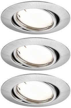 Paulmann 92464  LED-inbyggnadsbelysning Set 3 st  LED  14.7 W Järn (borstad)