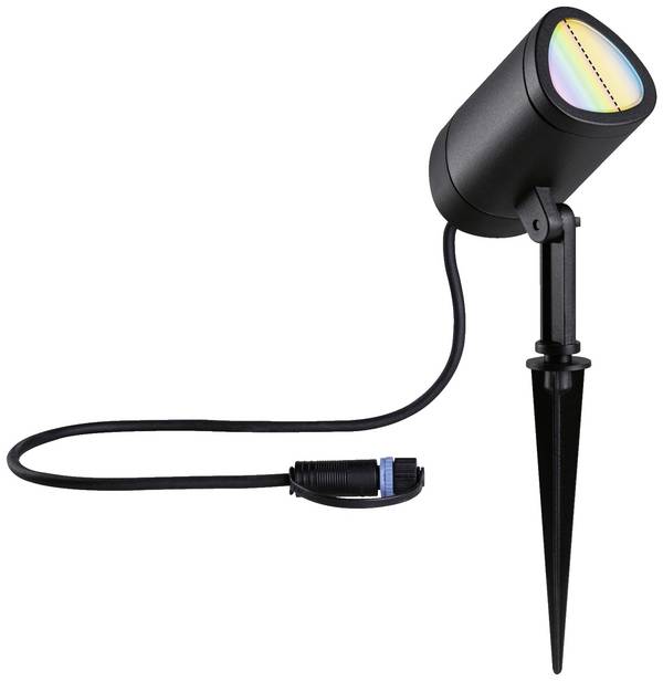 Paulmann Plug & Shine Shira 94849 Belysningssystem Plug&Shine ZigBee LED trädgårdsspotlight   LED 6.5 W RGBW Antracit