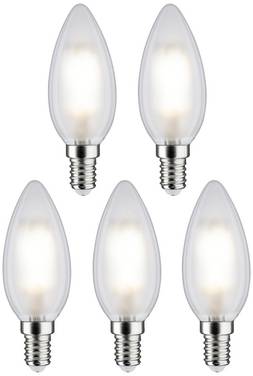 Paulmann 29096 LED-lamp EEK F (A - G) E14 Kronljusform 4.8 W Neutralvit (Ø x H) 35 mm x 98 mm Filament 5 st