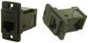 Cliff Kontakt CP30752 Adapter inbyggd Svart 1 st