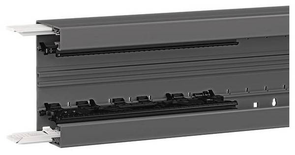 Hager BRN6513019011 Kabelkanal Underdel (L x B) 2000 mm x 130 mm Svart 2 m
