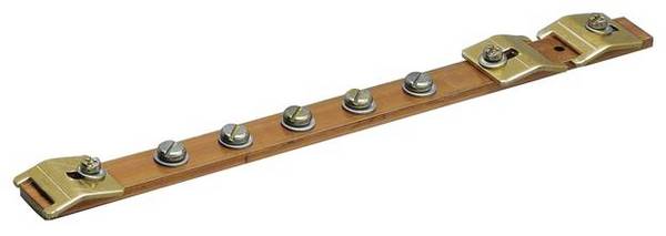 Hager UZ010 Hager UZ010 jordningsskena Universal N Cu 20 x 5 mm 1feldig Jordskena  Koppar         1 st