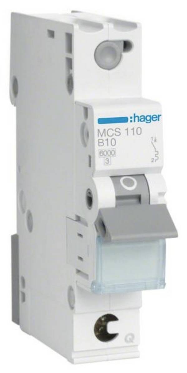 Hager MCS110 MCS110 Automatsäkring 1-polig 10 A 400 V