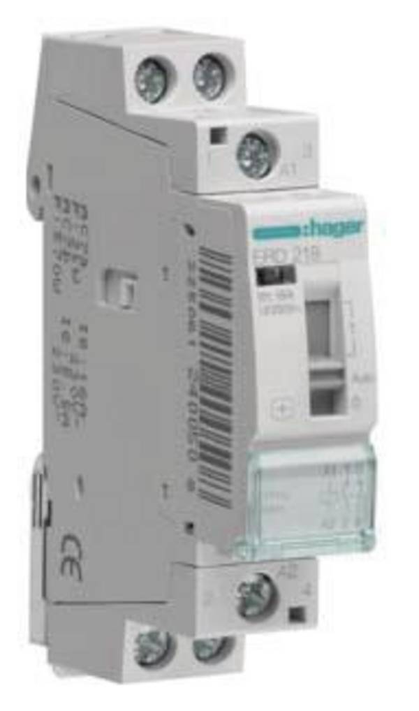 Hager ERD218 Installationsrelä 1 NO 1100 W 24 V Piece 1 st