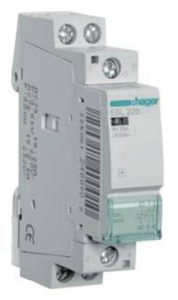 Hager ESL225 Installationsskydd  2 NO 1990 VA 12 V    Piece 1 st