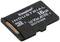 Ett Kingston Industrial microSD-kort med 16 GB kapacitet, lämpligt för krävande miljöer och snabb dataöverföring.
