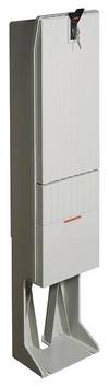 Hager ZAL142P Hager ZAL142P fördelarpelare m. monteringsplatta 1420x320x225mm Uttagspelare   Grå (RAL 7035)        1 st