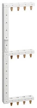 Hager KCF668L Hager KCF668L fasskena 3+N-polig 3-radig 125mm vänster vertikal Phase busbar   Brun, Blå 4-polig       1 st