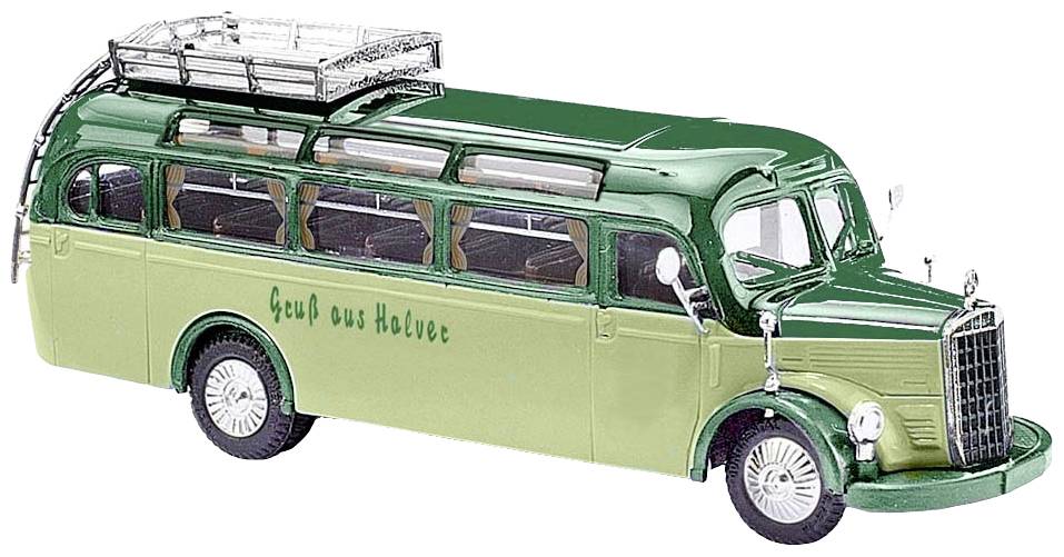 Busch 41012 H0 Byggmodel Buss Mercedes Benz O-3500 långfärdsbuss Halver