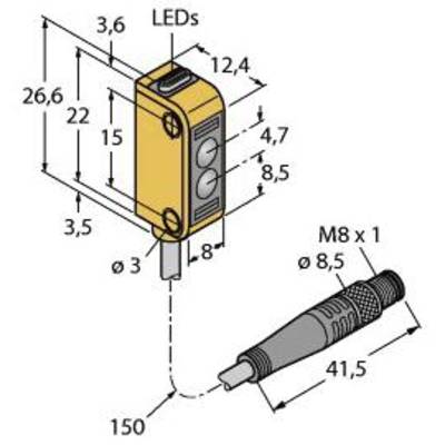 Turck Reflektions-fotodetektor Q12AP6LPQ3 3077113 1 st