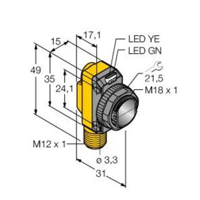 Turck Optronisk sensor QS186LE210Q8 3075960 1 st