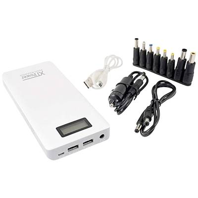XTPower XT-16000 QC3 Powerbank 15600 mAh Li-Ion USB, DC-uttag 3,5 mm Vit Statusindikering