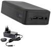 XTPower XT-27000 DC AO PA Powerbank 26800 mAh Li-Ion USB, USB-C®, DC-uttag 3,5 mm Svart Kan laddas och laddas ur samtidigt, Statusindikering