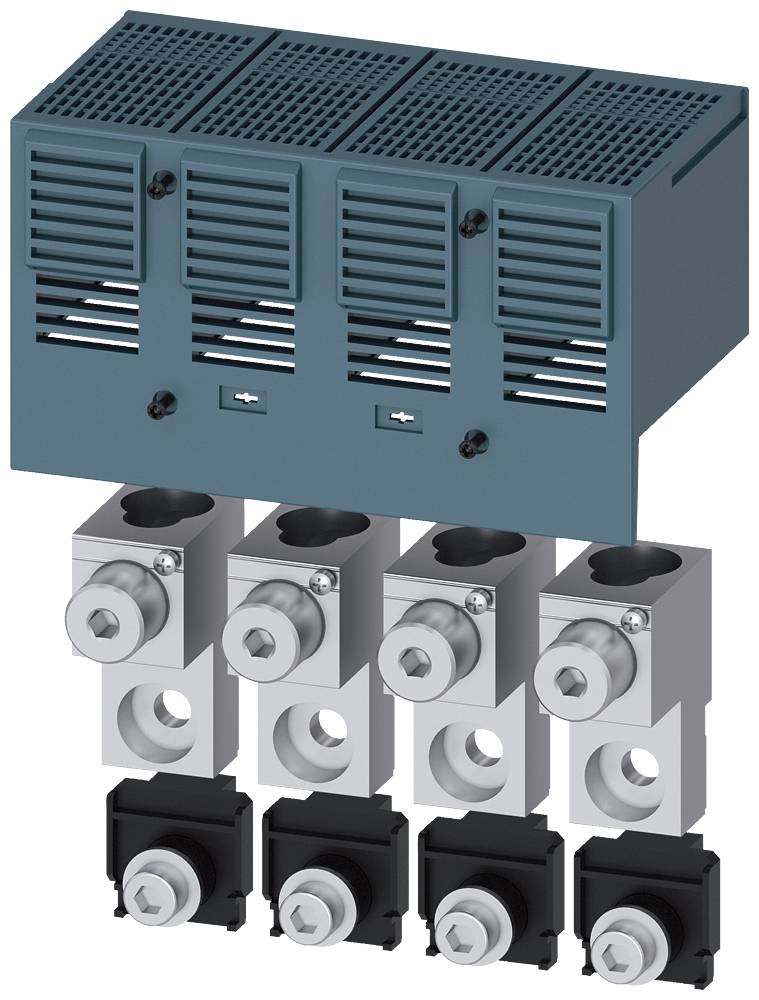Metallstruktur med flera ventilationsöppningar och underliggande kontaktdon i svart och silver.