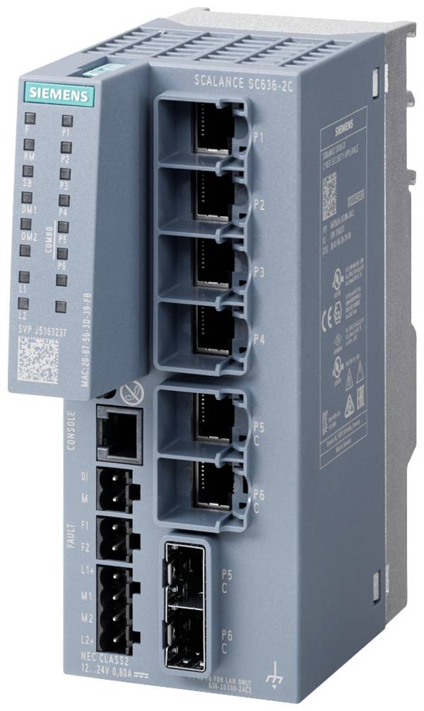 Siemens 6GK5636-2GS00-2AC2 Säkerhetselement  10 / 100 / 1000 MBit/s