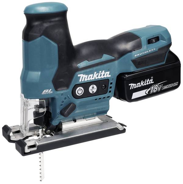 Makita DJV185RF1J  Sticksåg Batteridriven DJV185RF1J inkl. 1x batteri, inkl. laddare, inkl. väska  18 V 3.0 Ah Antal batterier som ingår 1