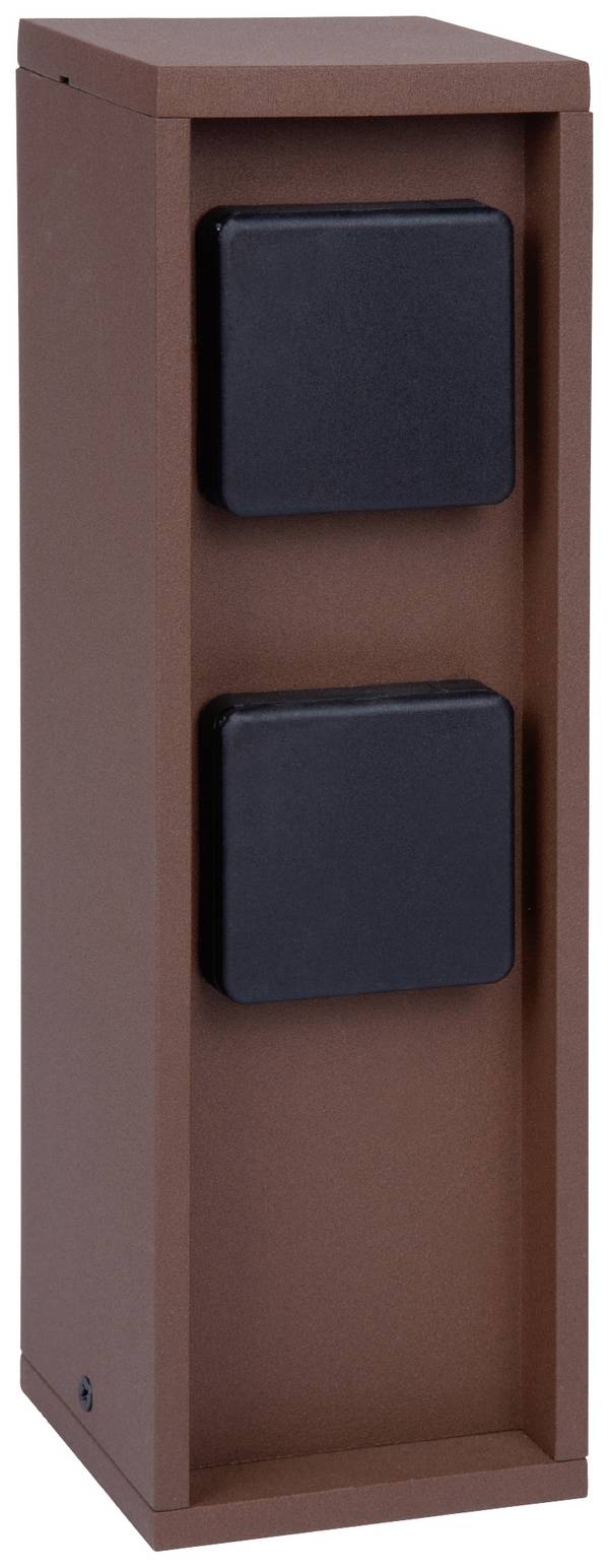 BOLD 10615 Trädgårdsstickkontakt 2x  Rostfärgad utan kabel