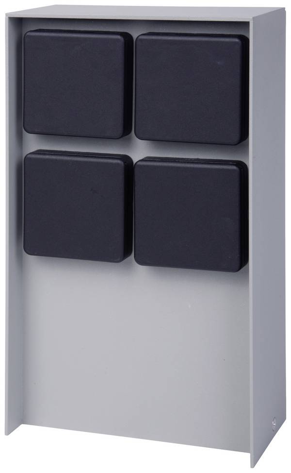 BOLD 11098 Trädgårdsstickkontakt 4x  Ljusgrå utan kabel