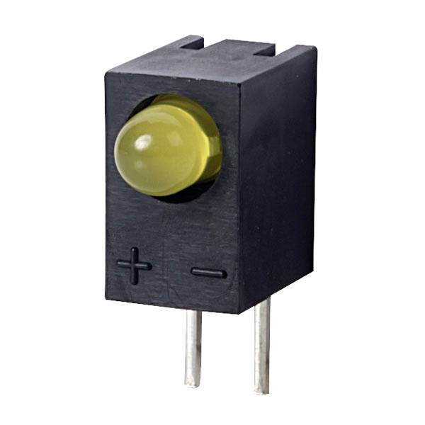 Kingbright LED hållmonterad Gul Kvadratisk 3 mm 15 mcd 40 ° 30 mA 2.1 V