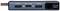 En adapter med anslutningar: två USB Type-C, en MicroUSB och en switch märkt 'PD COM ON/OFF'.