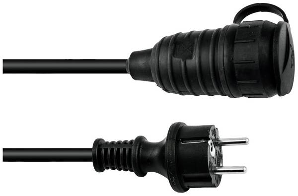 Eurolite 30245697 Ström Förlängningskabel  16 A Svart 10 m H07RN-F 3G 1,5 mm²