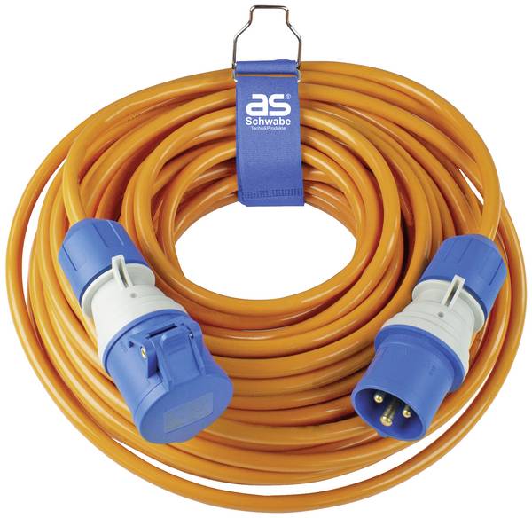 AS Schwabe 62433 Ström Förlängningskabel  16 A  25 m H07BQ-F 3G 2,5 mm²
