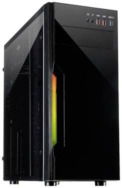 Inter-Tech B-42 RGB Tower Datorchassi Svart Integrerad belysning