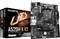 Moderkort Gigabyte A520M K V2 bredvid förpackningen. På lådan står det 'Ultra Durable Motherboard'. Lämplig för AMD-processorer.