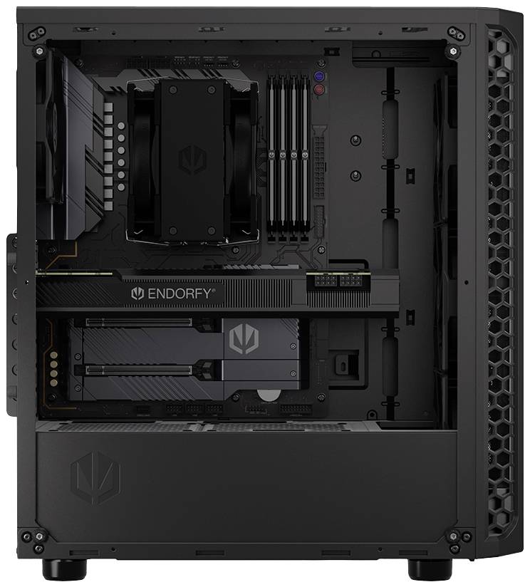 endorfy Signum 300 Air Midi-Tower Datorchassi Svart 4 Förinstallerade Fläktar, Sidofönster, Dammfilter-20
