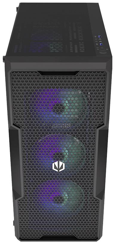 endorfy Regnum 400 ARGB Midi-Tower Datorchassi Svart 4 Förinstallerade LED-fläktar, Sidofönster, Dammfilter-4