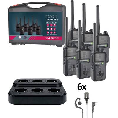 Albrecht Tectalk Worker 3 29827 PMR-radio Set 6 st