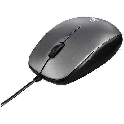Renkforce RF-5805910 WiFi mus Sladd Optisk Grå 3 Knappar 1000 dpi Scrollwheel