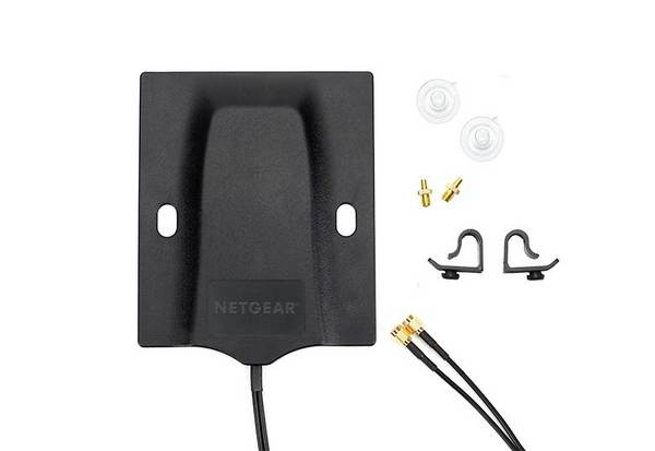 NETGEAR 6000451-10000S MiFi router   MIMO Svart