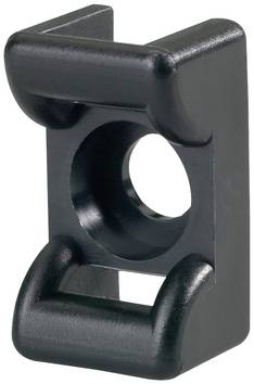 HellermannTyton KR6G5-PA66-BK (100) Monteringssockel skruv 151-24600    Svart 100 st