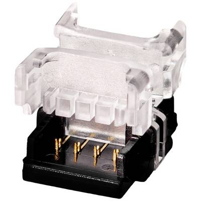 En transparent RJ45-nätverkscontact med guldkontakter, framhäver anslutningen av elektriska komponenter i ett nätverk.