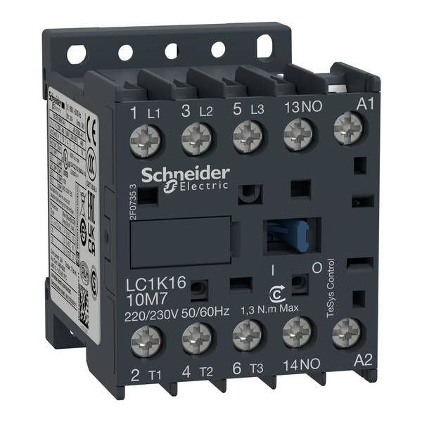 Schneider Electric LC1K1610M7 Ledningskontaktor   5.5 kW      1 st