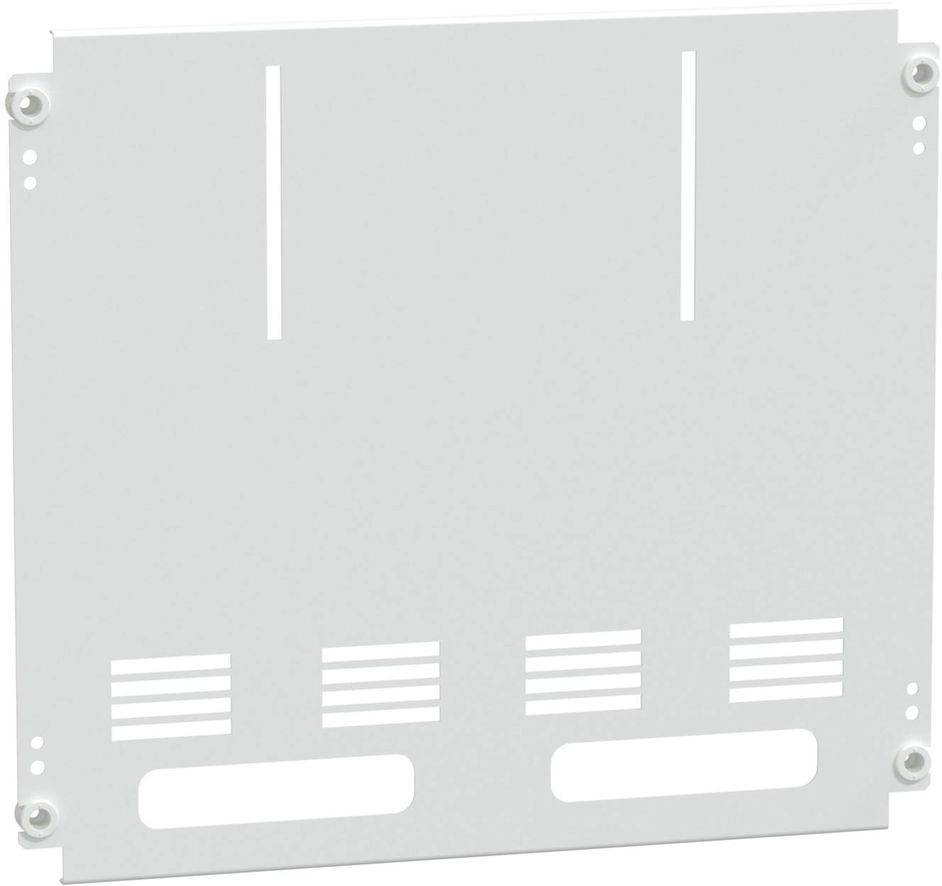 Schneider Electric LVS03152 PrismaSeT-P, monteringsplatta, 2x 3PH+N räknare,vertikal, bredd=650 mm, höjd=9moduler Mounting plate 1 st