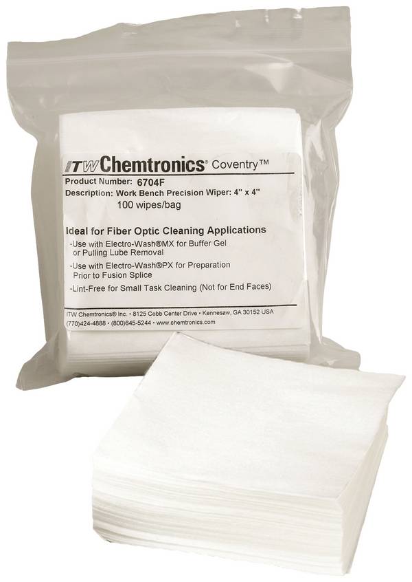 Chemtronics 6704F 6704F Rengöringsdukar för förarrum  Antal: 100 st