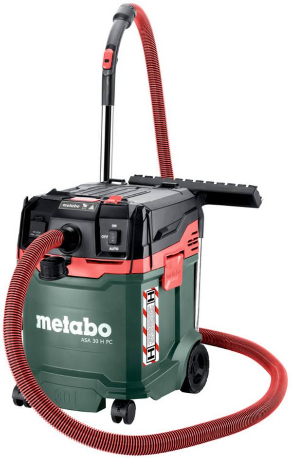 Metabo ASA 30 H PC 602088000 Grovdammsugare 1-pack 1200 W 30 l Dammklass H certifierad, antistatisk