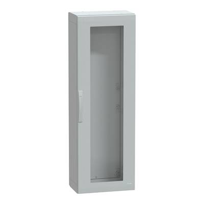 Ett tomt, öppet metallskåp med glasfront, lämpligt för förvaring av elektroniska enheter eller nätverkskomponenter.