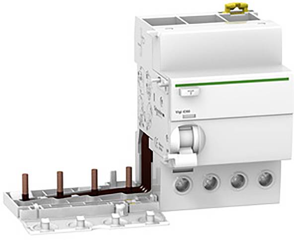 Skyddsanordning med anslutningsklämmor och omkopplare, lämplig för styrning av elektriska apparater i industriella tillämpningar.