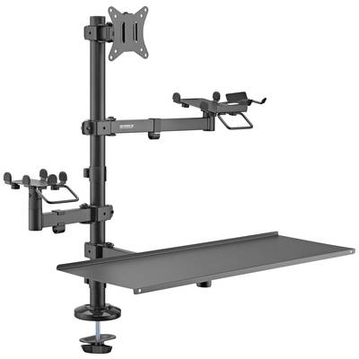 SpeaKa Professional SP-POS-100 1x Monitor bordsfäste 43,2 cm (17") - 81,3 cm (32") Svart Hållare för POS-terminal + skri